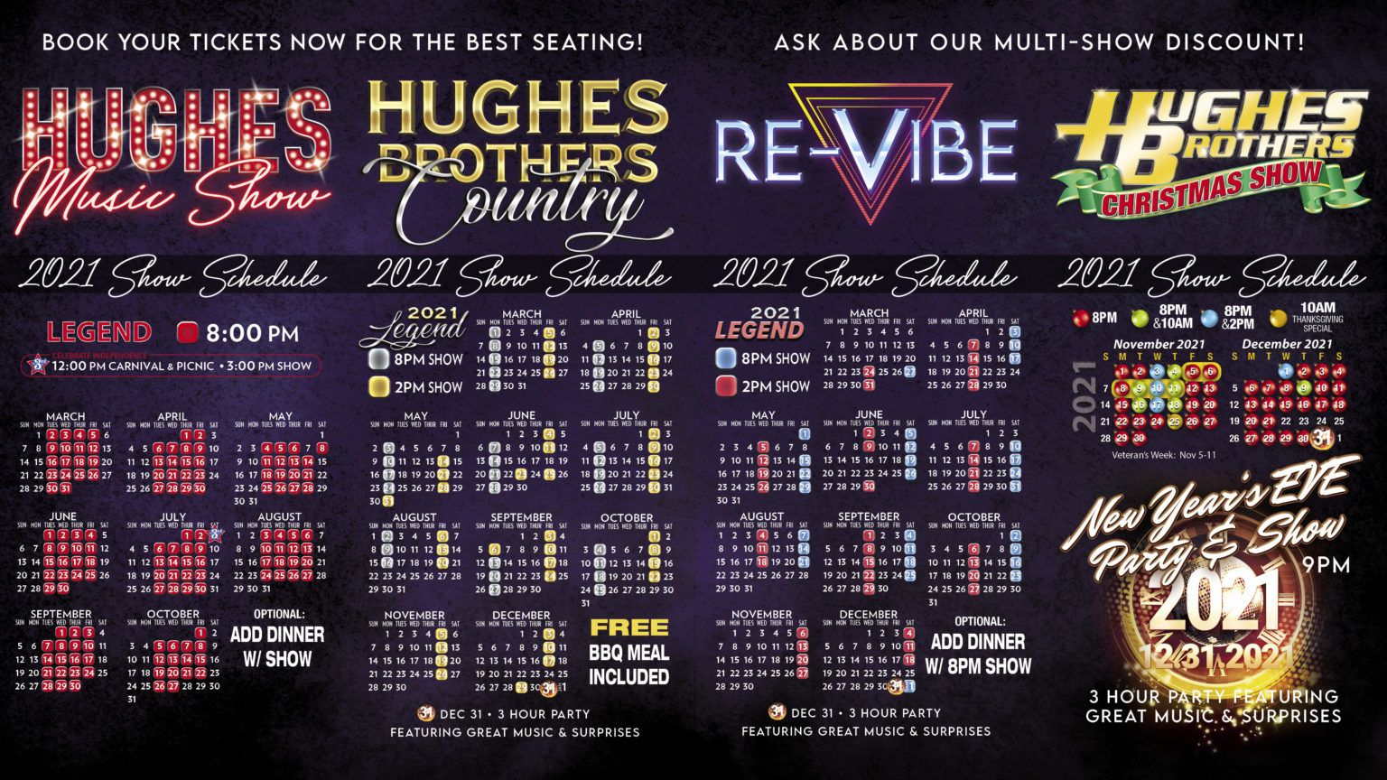 Schedule Hughes Brothers Theatre